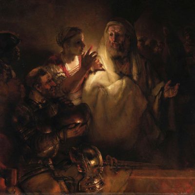 16_Die Verleugnung des Petrus, Rembrandt. 1660