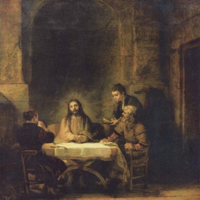 23_Christus in Emmaus. Rembrandt. 1654